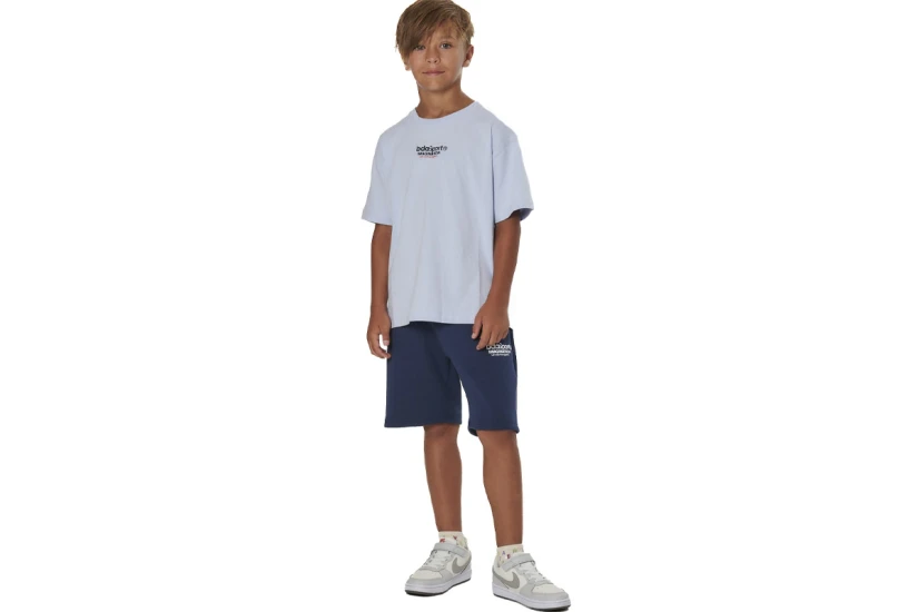 Body Action Tech Fleece Ανδρική Αθλητική Βερμούδα Μπλε Σκούρο