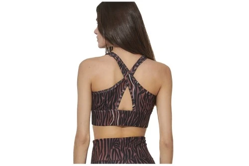 Body Action Cross-Over Straps Μπουστάκι Γυναικείο (041615 GOLD ZEBRA-06B)