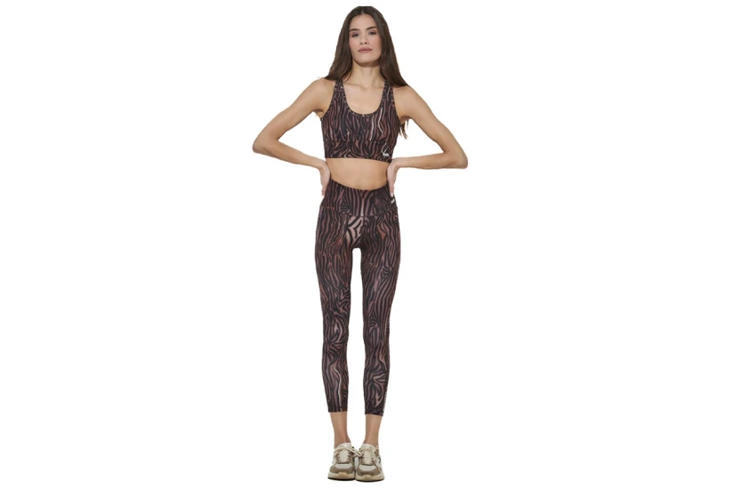Body Action Cross-Over Straps Γυναικείο Μπουστάκι Μαύρο, Καφέ, Λευκό