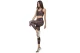 Body Action Cross-Over Straps Γυναικείο Μπουστάκι Μαύρο, Καφέ, Λευκό