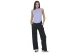 Body Action Loose Breathable Yoga Γυναικεία Αμάνικη Μπλούζα Βιολετί