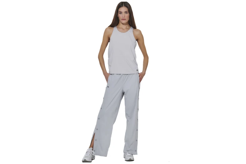 Body Action Cross-Back Yoga Γυναικεία Αμάνικη Μπλούζα Γκρι Ανοιχτό