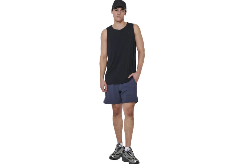 Body Action Lightweight Yoga Ανδρική Αμάνικη Μπλούζα Μαύρη
