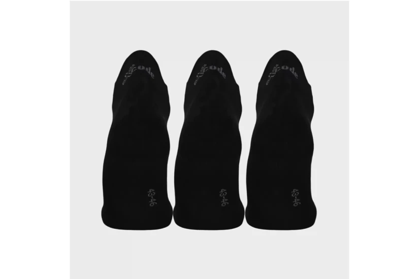 X-Code Ultra Light Unisex Κοντές Κάλτσες Μαύρες 3 Ζευγάρια