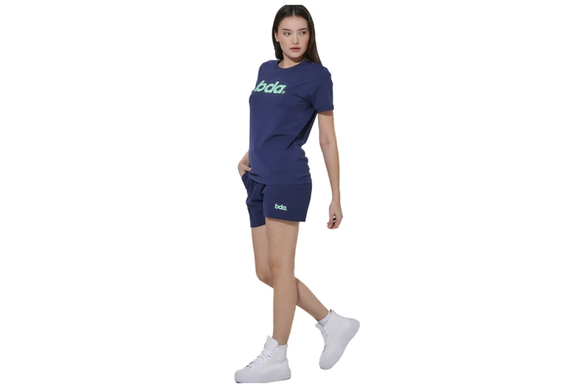 Body Action Classic Γυναικείο Κοντομάνικο T-Shirt Μπλε Σκούρο