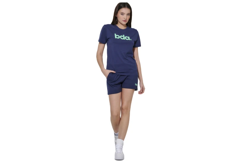 Body Action Classic Γυναικείο Κοντομάνικο T-Shirt Μπλε Σκούρο