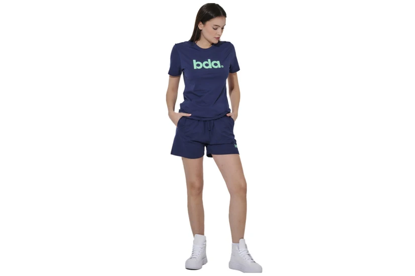 Body Action Classic Γυναικείο Κοντομάνικο T-Shirt Μπλε Σκούρο
