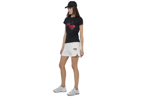 Body Action Slim Fit T-Shirt Γυναικείο (051620 BLACK-01)