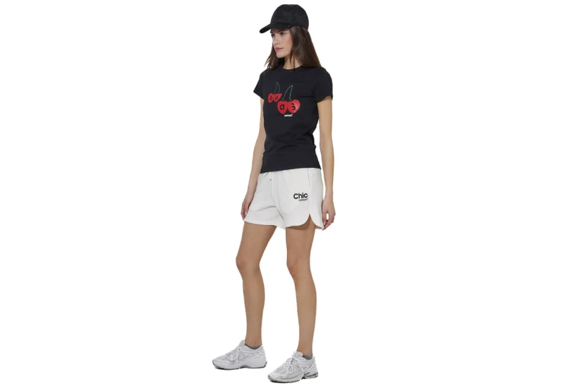 Body Action Slim Fit Γυναικείο Κοντομάνικο T-Shirt Μαύρο