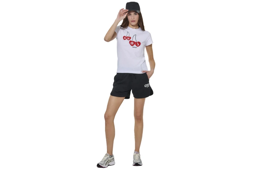 Body Action Slim Fit Γυναικείο Κοντομάνικο T-Shirt Λευκό