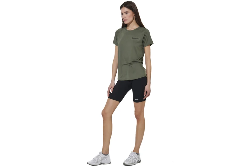 Body Action Training Γυναικείο Κοντομάνικο T-Shirt Χακί