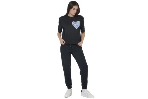 Body Action Relaxed Fit Mercerised T-Shirt Γυναικείο (051624 BLACK-01)