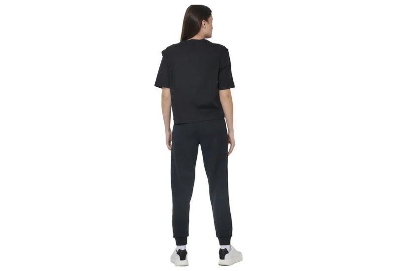 Body Action Mercerised Γυναικείο Κοντομάνικο T-Shirt Μαύρο