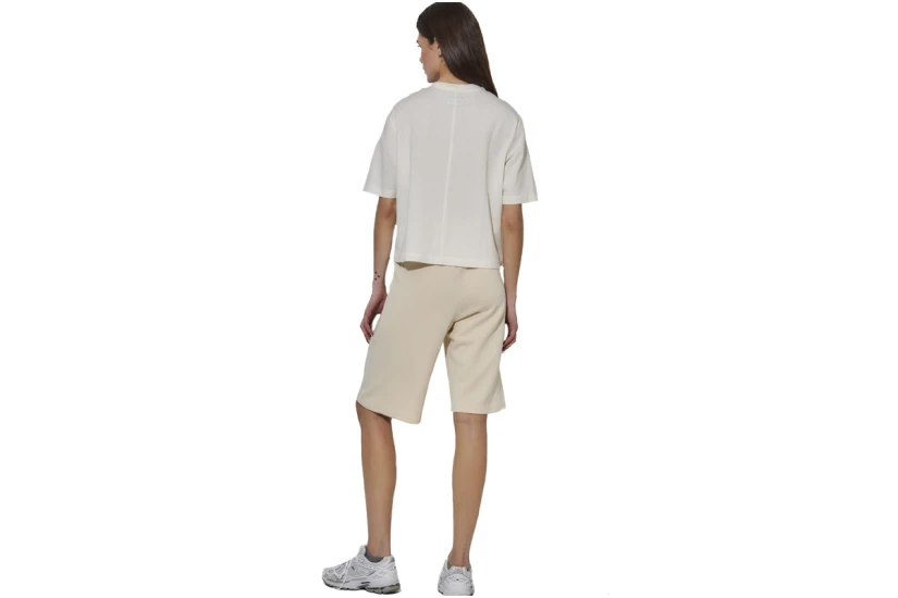 Body Action Mercerised Γυναικείο Κοντομάνικο T-Shirt Λευκό