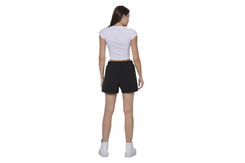 Body Action Stretch Jersey Γυναικείο Κοντομάνικο Cropped T-Shirt Λευκό