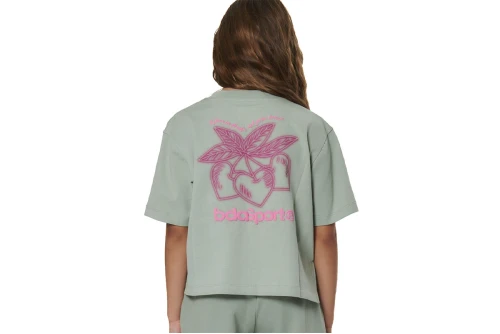 Body Action Graphic T-Shirt (052603 PISTACHIO GREEN-07A)