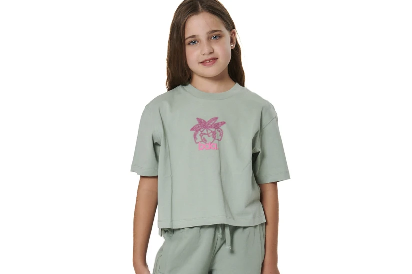 Body Action Graphic Παιδικό Κοντομάνικο T-Shirt Φυστικί