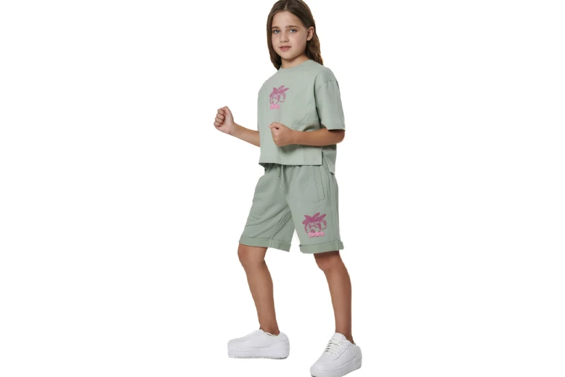 Body Action Graphic Παιδικό Κοντομάνικο T-Shirt Φυστικί