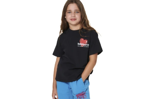 Body Action Floral Print T-Shirt (052604 BLACK-01)