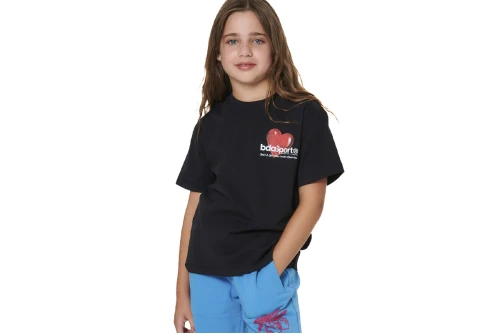 Body Action Floral Print T-Shirt (052604 BLACK-01)