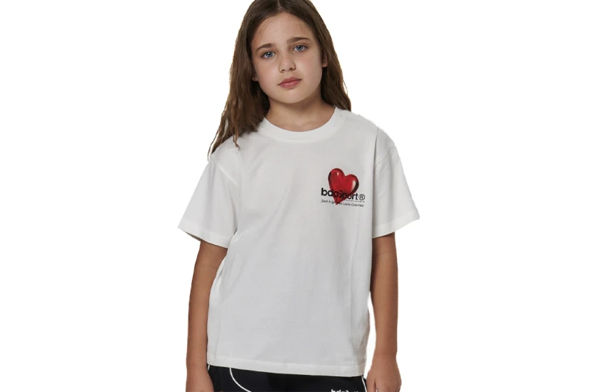 Body Action Floral Print Παιδικό Κοντομάνικο T-Shirt Λευκό