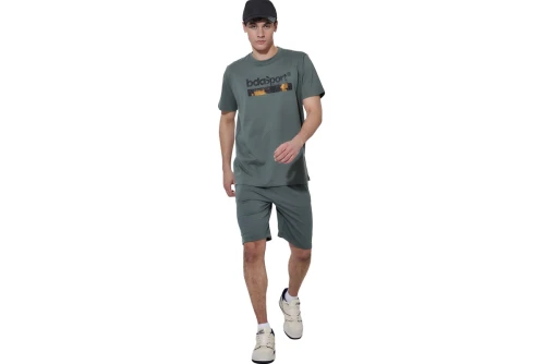 Body Action Logo T-Shirt Ανδρικό (053616 BALSAM GREEN-07A)