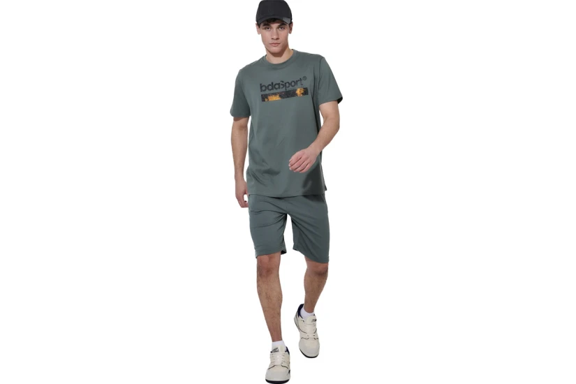 Body Action Logo Ανδρικό Κοντομάνικο T-Shirt Πράσινο