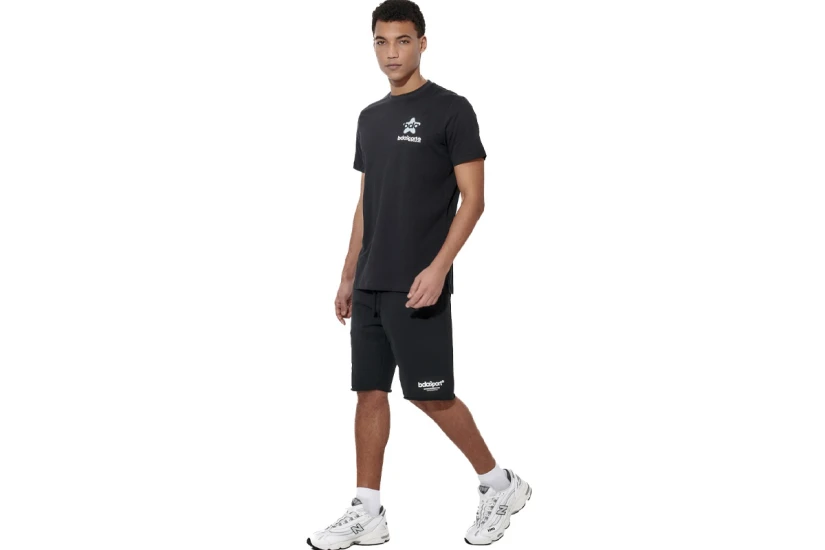 Body Action Slim Fit Ανδρικό Κοντομάνικο T-Shirt Μαύρο