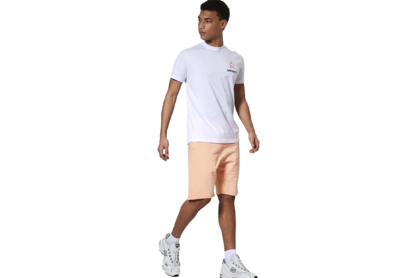 Body Action Slim Fit Ανδρικό Κοντομάνικο T-Shirt Λευκό