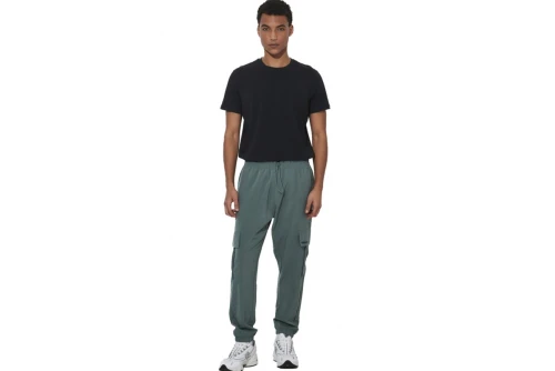 Body Action Slim Fit Stretch Jersey T-Shirt Ανδρικό (053625 BLACK-01)