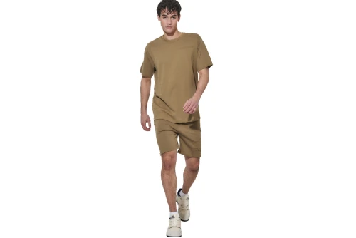 Body Action Regular Fit Pique T-Shirt Ανδρικό (053626 COVERT GREEN-07F)