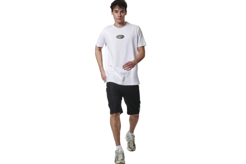 Body Action Graphic Ανδρικό Κοντομάνικο T-Shirt Λευκό
