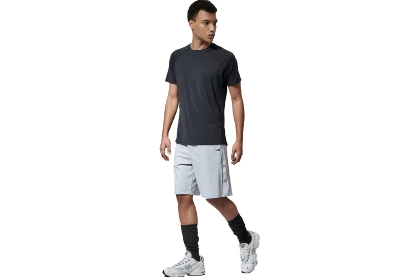 Body Action Lightweight Yoga Ανδρικό Κοντομάνικο T-Shirt Μαύρο