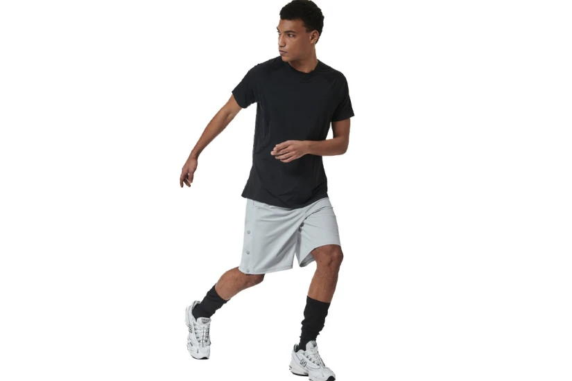 Body Action Lightweight Yoga Ανδρικό Κοντομάνικο T-Shirt Μαύρο