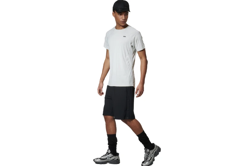 Body Action Lightweight Yoga Ανδρικό Κοντομάνικο T-Shirt Γκρι Ανοιχτό
