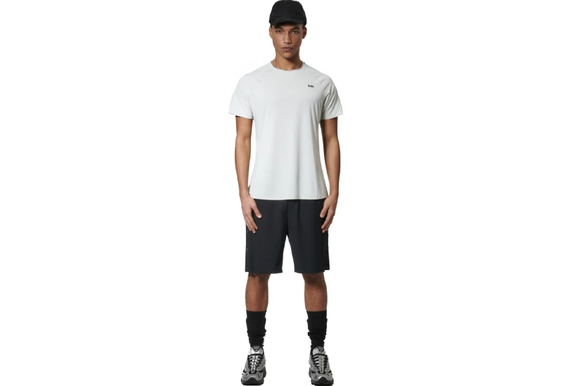 Body Action Lightweight Yoga Ανδρικό Κοντομάνικο T-Shirt Γκρι Ανοιχτό