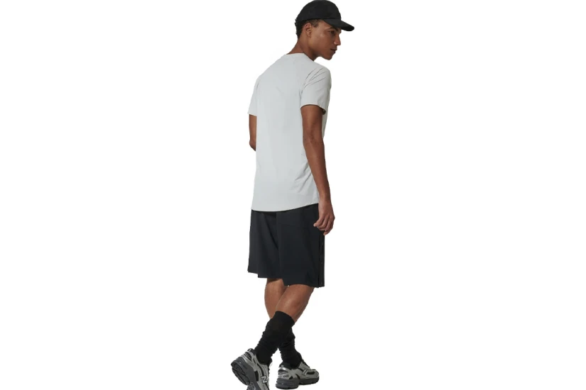 Body Action Lightweight Yoga Ανδρικό Κοντομάνικο T-Shirt Γκρι Ανοιχτό