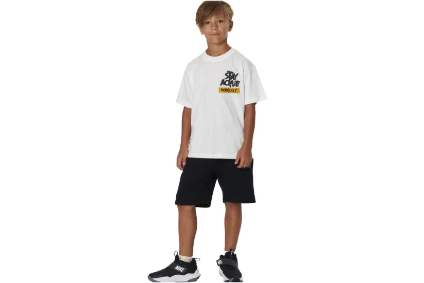 Body Action Graffiti Print Παιδικό Κοντομάνικο T-Shirt Λευκό