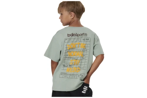 Body Action Heavy Jersey Graphic T-Shirt (054606 PISTACHIO GREEN-07A)