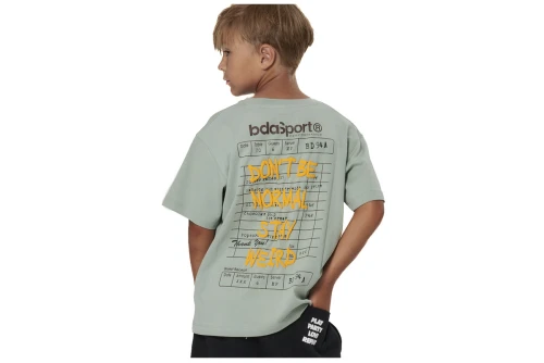 Body Action Heavy Jersey Graphic T-Shirt (054606 PISTACHIO GREEN-07A)