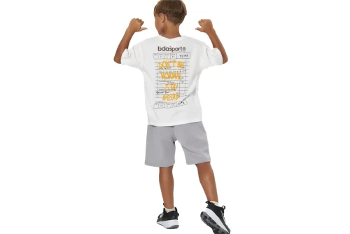 Body Action Heavy Jersey Graphic T-Shirt (054606 WHITE ALYSSUM-05A)