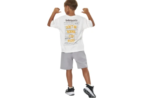 Body Action Heavy Jersey Graphic T-Shirt (054606 WHITE ALYSSUM-05A)