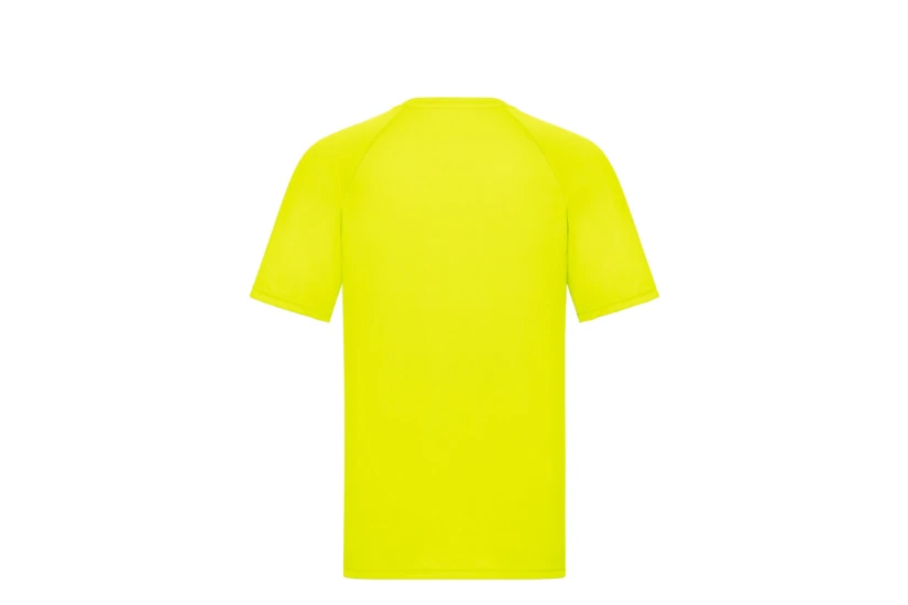 Fruit Of The Loom Mens Ss Performance Tee (061390 NEON YELLOW)