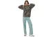 Body Action Printed Μπλούζα Sherpa Με Φερμουάρ Γυναικεία (061620 MOCHA ANIMAL-05E)