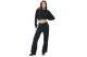 Body Action Cropped Μπλούζα Με Λαιμόκοψη Γυναικεία (061621 BLACK-01)