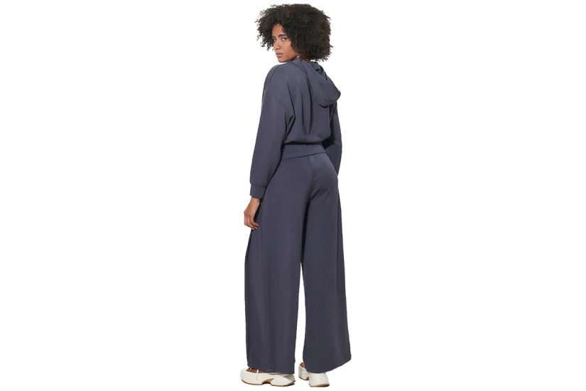Body Action Crop Modal Hoodie Γυναικείο (061622 EBONY BLUE-04E)
