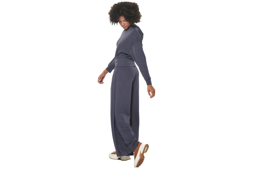 Body Action Crop Modal Hoodie Γυναικείο (061622 EBONY BLUE-04E)