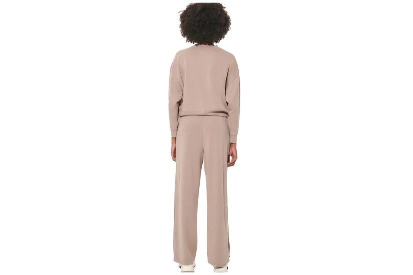 Body Action Crop Modal Μπλούζα Με Λαιμόκοψη Γυναικεία (061623 MOCHA MERINGUE -05E)