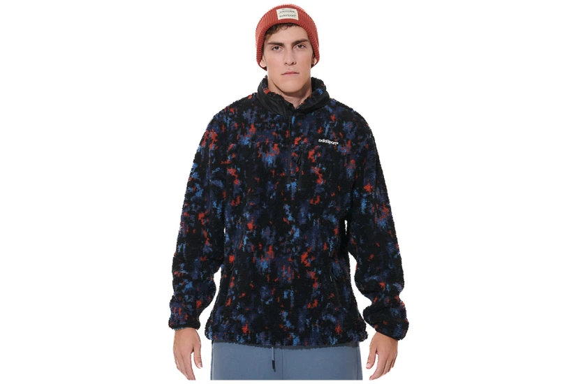 Body Action Printed Μπλούζα Sherpa Με Φερμουάρ Ανδρική (063613 MIDNIGHT CITY BOULEVARD)