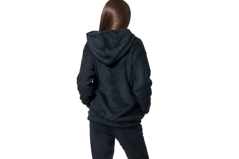 Body Action Full Zip Γυναικεία Sherpa Ζακέτα Με Κουκούλα